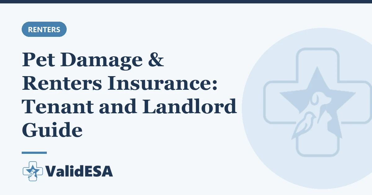 Pet Damage & Renters Insurance: Tenant and Landlord Guide